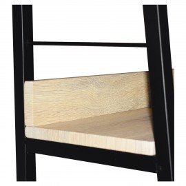 Стеллаж на металлокаркасе BRABIX "LOFT SH-003", 600х350х1500 мм, 5 полок, цвет дуб натуральный, 641236