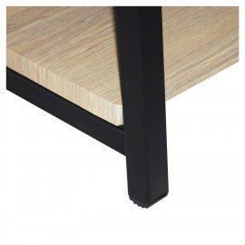 Стеллаж на металлокаркасе BRABIX "LOFT SH-003", 600х350х1500 мм, 5 полок, цвет дуб натуральный, 641236