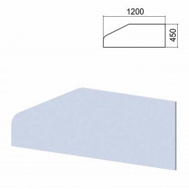 Экран-перегородка к столам "Арго", шириной 1200 мм, серый