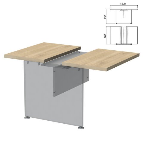 Столешница модуля стола для переговоров "Приоритет" (1400х900х750 мм), кронберг, К-913, К-913 кронберг