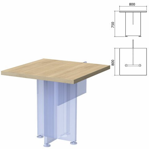 Столешница стола приставного "Приоритет" (800х800х750 мм), кронберг, К-915, К-915 кронберг