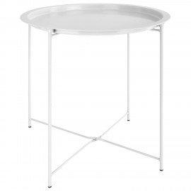 Столик-поднос BOOMHOUSE CT-003 кофейный (ширина 47*высота 51 см), металл, белый, 641939