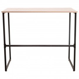 Стол BRABIX "SMART CD-020", 900х500х770 мм, ЛОФТ, металл/ЛДСП ясень шимо светлый, каркас черный, 641949