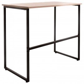 Стол BRABIX "SMART CD-020", 900х500х770 мм, ЛОФТ, металл/ЛДСП ясень шимо светлый, каркас черный, 641949