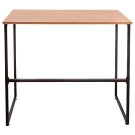 Стол BRABIX "SMART CD-020", 900х500х770 мм, ЛОФТ, металл/ЛДСП бунратти, каркас черный, 641950
