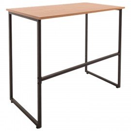 Стол BRABIX "SMART CD-020", 900х500х770 мм, ЛОФТ, металл/ЛДСП бунратти, каркас черный, 641950