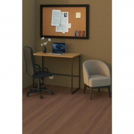 Стол BRABIX "SMART CD-020", 900х500х770 мм, ЛОФТ, металл/ЛДСП бунратти, каркас черный, 641950