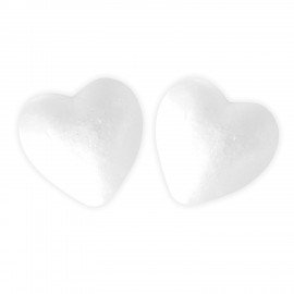 Пенопластовые заготовки для творчества "Сердечки", 2 шт., 100 мм, ОСТРОВ СОКРОВИЩ, 661362