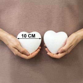 Пенопластовые заготовки для творчества "Сердечки", 2 шт., 100 мм, ОСТРОВ СОКРОВИЩ, 661362