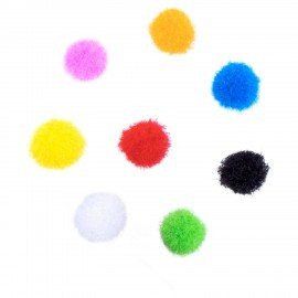 Помпоны для творчества, 10 цветов, 8 мм, 60 шт., ОСТРОВ СОКРОВИЩ, 661422