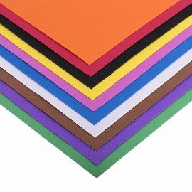Пористая резина/фоамиран А4, 1 мм, 10 листов, 10 цветов, яркие цвета, ОСТРОВ СОКРОВИЩ, 661696