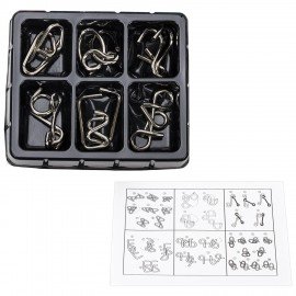 Головоломки металлические ЗОЛОТАЯ СКАЗКА (уровень сложности "ЭКСПЕРТ"), набор 6 штук, 662089