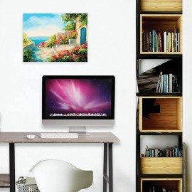 Картина стразами (алмазная мозаика) 30х40 см, ОСТРОВ СОКРОВИЩ "Домик у моря", без подрамника, 662400