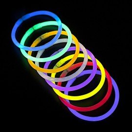 Светящиеся (неоновые) палочки-браслеты "100 шт. + 5 в ПОДАРОК!" в тубе, ЗОЛОТАЯ СКАЗКА, 662596