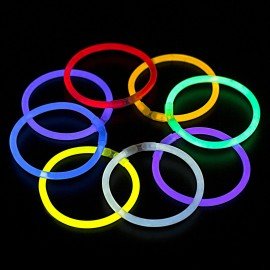 Светящиеся (неоновые) палочки-браслеты "100 шт. + 5 в ПОДАРОК!" в тубе, ЗОЛОТАЯ СКАЗКА, 662596