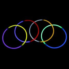 Светящиеся (неоновые) палочки-браслеты "100 шт. + 5 в ПОДАРОК!" в тубе, ЗОЛОТАЯ СКАЗКА, 662596