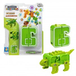 Игрушка-трансформер Трансботы "Цифрозавр", ассорти, дисплей, 1TOY, Т21518