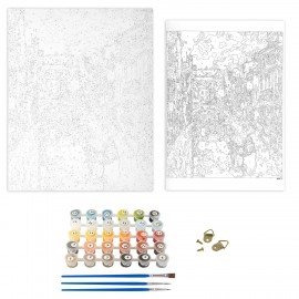 Картина по номерам 40х50 см, ОСТРОВ СОКРОВИЩ "Солнечная Венеция", на подрамнике, акрил, кисти, 662915