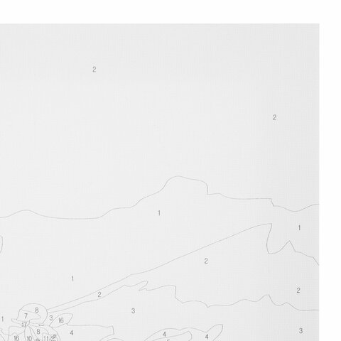 Картина по номерам 40х50 см, ОСТРОВ СОКРОВИЩ "Букет сакуры", на подрамнике, акрил, кисти, 663277