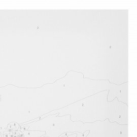 Картина по номерам 40х50 см, ОСТРОВ СОКРОВИЩ "Букет сакуры", на подрамнике, акрил, кисти, 663277