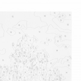 Картина по номерам 40х50 см, ОСТРОВ СОКРОВИЩ "Проточная река", на подрамнике, акрил, кисти, 663285