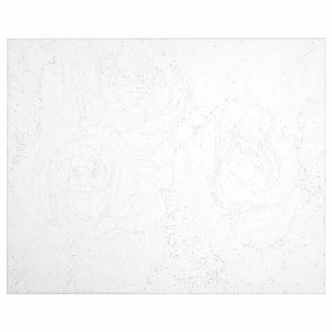 Картина по номерам 40х50 см, ОСТРОВ СОКРОВИЩ "Бело-розовые розы", на подрамнике, акрил, кисти,663286