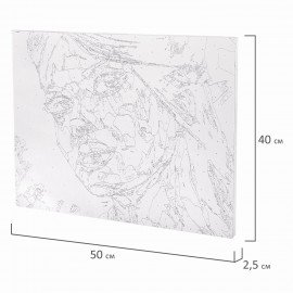 Картина по номерам 40х50 см, ОСТРОВ СОКРОВИЩ "Радужная женщина", на подрамнике, акрил, кисти, 663331