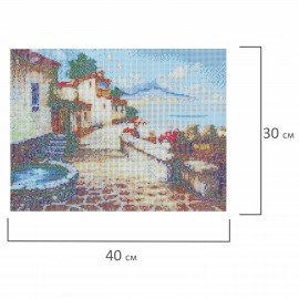 Картина стразами (алмазная мозаика), 30х40 см, ОСТРОВ СОКРОВИЩ "Южный полдень", без подрамника, 663863