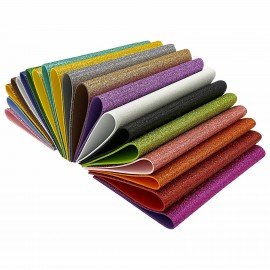 Пористая резина/фоамиран А4, 2 мм, 20 листов, 20 цветов, яркие цвета, блестки, ОСТРОВ СОКРОВИЩ, 665103