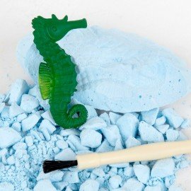 Набор для раскопок "Морские животные", 12 видов, карточки, инструменты, BRAUBERG KIDS, 665126