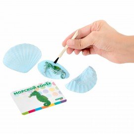 Набор для раскопок "Морские животные", 12 видов, карточки, инструменты, BRAUBERG KIDS, 665126