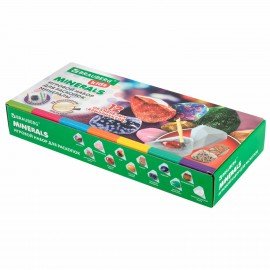 Набор для раскопок "Минералы", 12 видов, карточки, инструменты, BRAUBERG KIDS, 665129