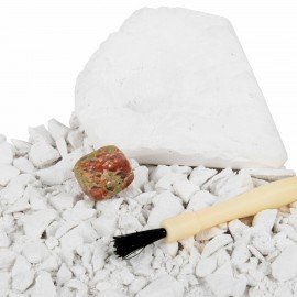 Набор для раскопок "Минералы", 12 видов, карточки, инструменты, BRAUBERG KIDS, 665129