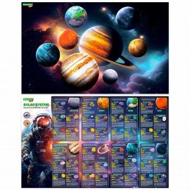 Набор для раскопок "Сокровища Солнечной системы", 8 планет, карточки, инструменты BRAUBERG KIDS, 665131