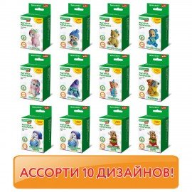 ФИГУРКА ИЗ ГИПСА с красками и кистью для росписи, ассорти, BRAUBERG KIDS, 665203