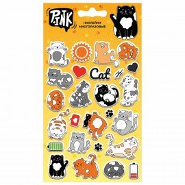 Наклейки объемные АССОРТИ, 11х20 см, PY