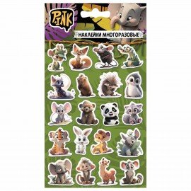 Наклейки объемные АССОРТИ, 11х20 см, PY