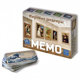 Игра настольная МЕМО 50 карточек, АССОРТИ 8 сюжетов, НИ, 67875, 7203