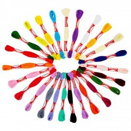 Нитки для вышивания (мулине), Набор 25 цветов, 10 м, полиэфир, DEVELIA (Девелиа), 665430