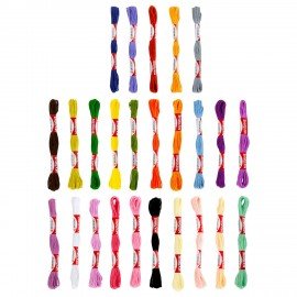 Нитки для вышивания (мулине), Набор 25 цветов, 10 м, полиэфир, DEVELIA (Девелиа), 665430