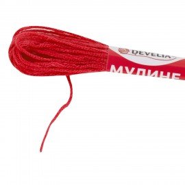 Нитки для вышивания (мулине), Набор 50 цветов, 8 м, полиэфир, DEVELIA (Девелиа), 665431