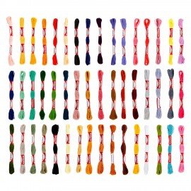 Нитки для вышивания (мулине), Набор 100 цветов, 8 м, полиэфир, DEVELIA (Девелиа), 665432