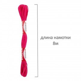 Нитки для вышивания (мулине), Набор 100 цветов, 8 м, полиэфир, DEVELIA (Девелиа), 665432