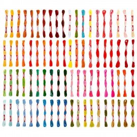 Нитки для вышивания (мулине), Набор 150 цветов, 8 м, полиэфир, DEVELIA (Девелиа), 665433