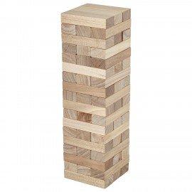 Игра настольная "БАШНЯ", 54 деревянных блока, BRAUBERG HOBBY, 665492