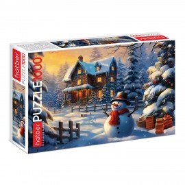 Пазл картонный 1000 элементов АССОРТИ, 10 дизайнов, 480х680 мм, HATBER