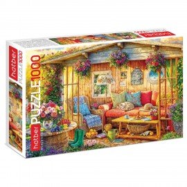 Пазл картонный 1000 элементов АССОРТИ, 10 дизайнов, 480х680 мм, HATBER