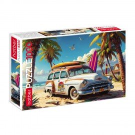 Пазл картонный 1000 элементов АССОРТИ, 10 дизайнов, 480х680 мм, HATBER