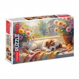 Пазл картонный 1000 элементов АССОРТИ, 10 дизайнов, 480х680 мм, HATBER