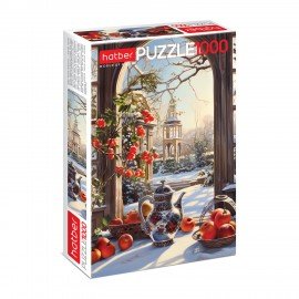 Пазл картонный 1000 элементов АССОРТИ, 10 дизайнов, 480х680 мм, HATBER